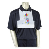 AmerCareRoyal® Poly Clown Bib, Children's, White, 500/Box, 5 Boxes/Carton (RPPCPB10) Case of 2500