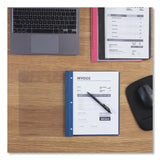 Universal® Clear Front Report Cover, Prong Fastener, 0.5" Capacity, 8.5 x 11, Clear/Dark Blue, 25/Box (UNV57122) 1 Pack of 25