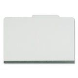 Universal® Four-Section Pressboard Classification Folders, 2" Expansion, 1 Divider, 4 Fasteners, Legal Size, Gray Exterior, 10/Box (UNV10262) Each