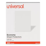 Universal® Standard Sheet Protector, Economy, 8.5 x 11, Clear, 200/Box (UNV21123) Box of 200