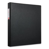 Universal® Deluxe Non-View D-Ring Binder with Label Holder, 3 Rings, 1" Capacity, 11 x 8.5, Black (UNV20761) Each