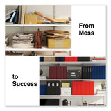 Universal® Slant D-Ring View Binder, 3 Rings, 1" Capacity, 11 x 8.5, White, 12/Carton (UNV207421PK) Case of 12