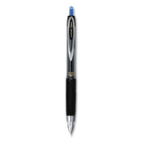 uniball® Signo 207 Gel Pen, Retractable, Fine 0.5 mm, Blue Ink, Smoke/Black/Blue Barrel, Dozen (UBC61256) 1 Dozen