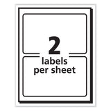 Avery® Printable Adhesive Name Badges, 3.38 x 2.33, Blue "Hello", 100/Pack (AVE5141) Pack of 100