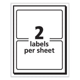 Avery® Printable Adhesive Name Badges, 3.38 x 2.33, White, 100/Pack (AVE5147) Pack of 100