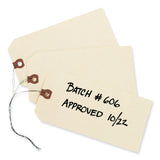 Avery® Double Wired Shipping Tags, 11.5 pt Stock, 6.25 x 3.13, Manila, 1,000/Box (AVE12608) Box of 1000