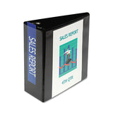 Samsill® Nonstick D-Ring View Binder, 3 Rings, 5" Capacity, 11 x 8.5, Black (SAM16400) Each