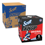 Scott® Shop Towels, POP-UP Box, 1-Ply, 9 x 12, Blue, 200/Box, 8 Boxes/Carton (KCC75190) 8 Boxes of 200