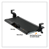 Kantek Desk Clamp Five-Position Tilting Keyboard Tray, 26.8" x 11.1, Black (KTKKT175) Each