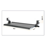 Kantek Desk Clamp Five-Position Tilting Keyboard Tray, 26.8" x 11.1, Black (KTKKT175) Each