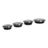 GEN Food Container with Lid, 16 oz, 6.29 x 6.29 x 1.96, Black/Clear, Plastic, 150/Carton (GENTORND16) Case of 150