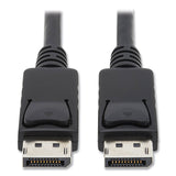 Tripp Lite DisplayPort to DisplayPort Cable 4K with Latches, 10 ft, Black (TRPP580010) Each