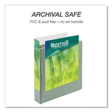 Samsill® Earth's Choice Plant Based BOHO D-Ring View Binders, 1.5" Capacity, 11 x 8.5, Sage, 2/Pack (SAMU69542) Pack of 2