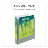 Samsill® Earth's Choice Plant-Based BOHO D-Ring View Binders, 1" Capacity, 11 x 8.5, Sage, 2/Pack (SAMU69342) Pack of 2