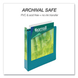 Samsill® Earth's Choice Plant-Based Economy Round Ring View Binders, 3 Rings, 1.5" Capacity, 11 x 8.5, Teal, 2/Pack (SAMMP286577) Pack of 2