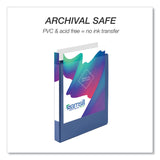 Samsill® Durable D-Ring View Binders, 3 Rings, 1" Capacity, 11 x 8.5, Blueberry/Blue Coconut/Dragonfruit/Purple, 4/Pack (SAMMP46439) Pack of 4