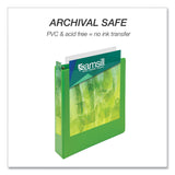 Samsill® Earth's Choice Plant-Based Economy Round Ring View Binders, 3 Rings, 1.5" Capacity, 11 x 8.5, Lime, 2/Pack (SAMMP286578) Pack of 2