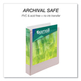 Samsill® Earth's Choice Plant-Based BOHO D-Ring View Binders, 1" Capacity, 11 x 8.5, Rose, 2/Pack (SAMU69340) Pack of 2