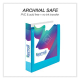 Samsill® Durable D-Ring View Binders, 3 Rings, 2" Capacity, 11 x 8.5, Blueberry/Blue Coconut/Dragonfruit/Purple, 4/Pack (SAMMP46469) Pack of 4