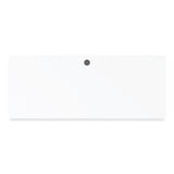 Alera® Modern Teacher Series Pedestal Desk, Left-Side Pedestal: Box/Box/File, 60" x 24" x 28.75", White/Silver (ALEMSD6024WH) Each