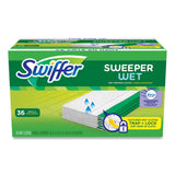 Swiffer® Wet Refill Cloths, 10 x 8, Lavender Vanilla and Comfort, White, 36/Carton (PGC55311) Case of 36