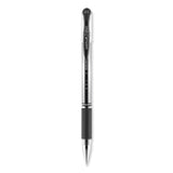 uniball® Signo GRIP Gel Pen, Stick, Medium 0.7 mm, Black Ink, Clear/Black/Silver Barrel, Dozen (UBC65450) 1 Dozen