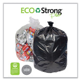 Pitt Plastics Eco Strong Plus Can Liners, 40 gal, 14 microns, 40 x 46 Natural, 250/Carton (PITPCRH404614N) Case of 250