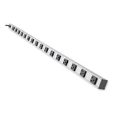 Tripp Lite Vertical Power Strip, 16 Outlets, 15 ft Cord, Silver (TRPPS4816) Each