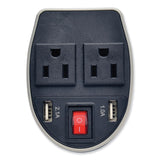 Tripp Lite PowerVerter Ultra-Compact Car Inverter, 200 W, Two AC Outlets/Two USB Ports (TRPPV200CUSB) Each