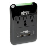 Tripp Lite Protect It! Surge Protector, 3 AC Outlets/2 USB Ports, 540 J, Black (TRPSK30USB) Each