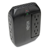 Tripp Lite Protect It! Surge Protector, 6 AC Outlets, 1,500 J, Black (TRPSWIVEL6) Each