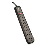 Tripp Lite Protect It! Surge Protector, 7 AC Outlets, 4 ft Cord, 1,080 J, Black (TRPTLP74RB) Each