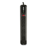 Tripp Lite Protect It! Surge Protector, 7 AC Outlets, 4 ft Cord, 1,080 J, Black (TRPTLP74RB) Each