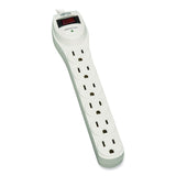 Tripp Lite Protect It! Home Computer Surge Protector, 6 AC Outlets, 2 ft Cord, 180 J, Light Gray (TRPTLP602) Each
