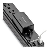 Tripp Lite Protect It! Surge Protector, 6 AC Outlets/2 USB Ports, 6 ft Cord, 990 J, Black (TRPTLP606USBB) Each