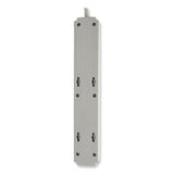 Tripp Lite Protect It! Surge Protector, 6 AC Outlets, 15 ft Cord, 790 J, Light Gray (TRPTLP615) Each