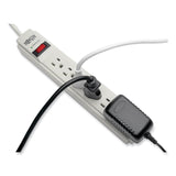 Tripp Lite Protect It! Surge Protector, 6 AC Outlets, 15 ft Cord, 790 J, Light Gray (TRPTLP615) Each