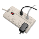 Tripp Lite Protect It! Surge Protector, 8 AC Outlets, 8 ft Cord, 1,440 J, Light Gray (TRPTLP808) Each