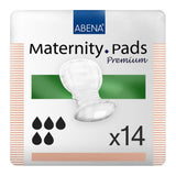 Abena™ Maternity Pad Premium Bladder Control Pad 7.9 X 17.3 Inch Heavy Absorbency Fluff / Polymer Core One Size Fits Most (1214728_BG) 14/BG