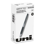 uniball® 207 Mechanical Pencil, 0.7 mm, HB (#2), Black Lead, Black Barrel, Dozen (UBC70126) 1 Dozen