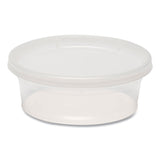 GEN Plastic Deli Container with Lid, 8 oz, Clear, Plastic, 240/Carton (GENDELI8OZ) Case of 240