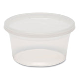 GEN Plastic Deli Container with Lid, 12 oz, Clear, Plastic, 240/Carton (GENDELI12OZ) Case of 240