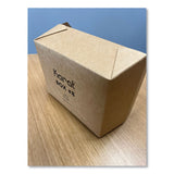 GEN Reclosable Kraft Take-Out Box, 48 oz, Paper, 300/Carton (GENPAPERBOX8) Case of 300