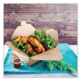 GEN Reclosable Kraft Take-Out Box, 48 oz, Paper, 300/Carton (GENPAPERBOX8) Case of 300