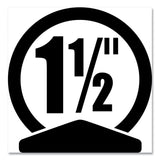 Avery® Flexi-View Binder with Round Rings, 3 Rings, 1.5" Capacity, 11 x 8.5, Black (AVE17637) Each