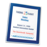 Avery® Flexi-View Binder with Round Rings, 3 Rings, 0.5" Capacity, 11 x 8.5, Navy Blue (AVE15766) Each