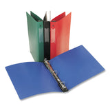 Avery® Hanging Storage Flexible Non-View Binder with Round Rings, 3 Rings, 1" Capacity, 11 x 8.5, Red (AVE14803) Each