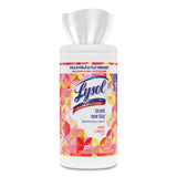 LYSOL® Brand Disinfecting Wipes, 1-Ply, 7 x 7.25, Mango and Hibiscus, White, 80 Wipes/Canister (RAC97181EA) Each