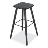 Safco® AlphaBetter Adjustable-Height Student Stool, Backless, Supports Up to 250 lb, 35.5" Seat Height, Black (SAF1205BL) Each