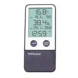 Traceable® Digital Thermometer / Hygrometer Fahrenheit / Celsius 32° to 122°F (0° to 50°C) Internal Sensor Flip-out Stand / Wall Mount Battery Operated (897971_EA) 1/EA